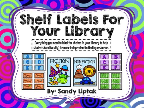 Free Printable Library Labels